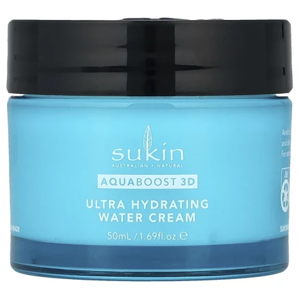 Sukin, AquaBoost 3D, водный гель-крем с гиалуроновой кислотой, 50 мл (1,69 жидк. Унции)