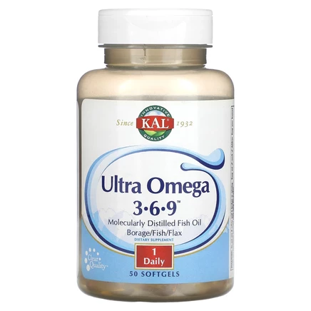 Омега-3-6-9 KAL Ultra Omega 3-6-9, 50 капсул