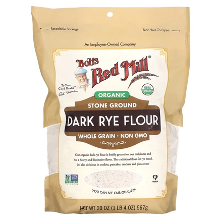 Ржаная мука Bob's Red Mill обойная органическая, 567 г