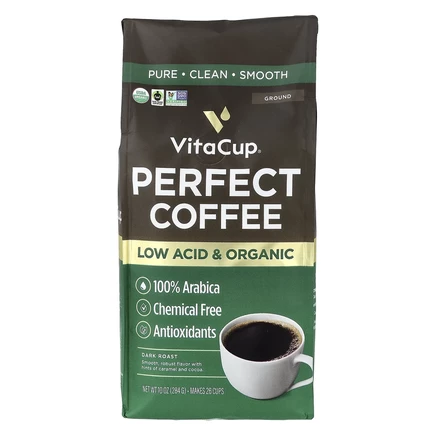 VitaCup, Perfect Coffee, молотый, темная обжарка, 284 г (10 унций)