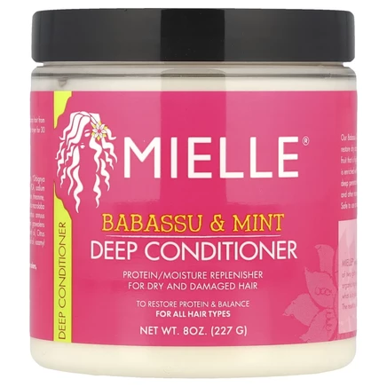 Mielle, Кондиционер, для всех типов волос, бабассу и мята, 227 г (8 унций)