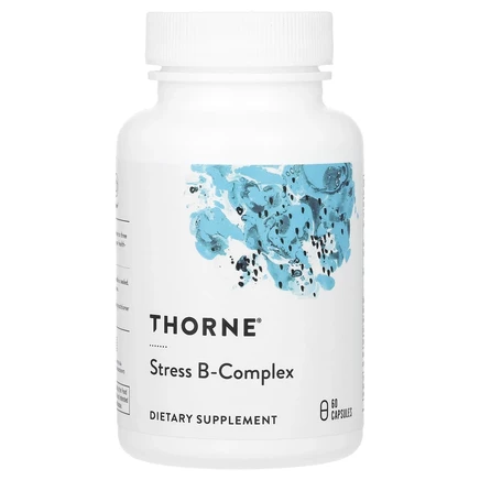 Thorne, комплекс витаминов группы B, против стресса, 60 капсул