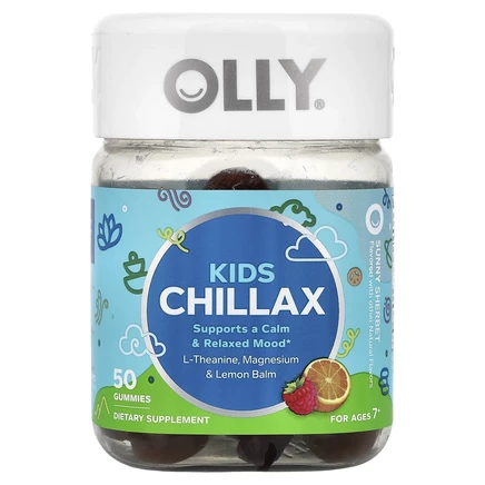 OLLY, Kids Chillax, солнечный щербет, 50 жевательных таблеток