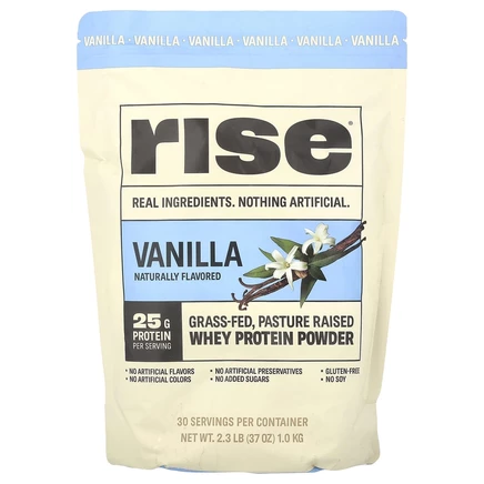Rise Bar, Порошок из сывороточного протеина, ваниль, 1 кг (2,3 фунта)