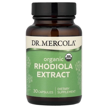 Dr. Mercola, Органический экстракт родиолы, 30 капсул