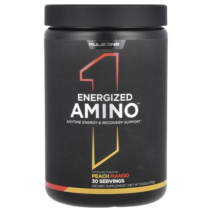 Rule One Proteins, Energized Amino, аминокислоты, персик и манго, 270 г (9,52 унции)