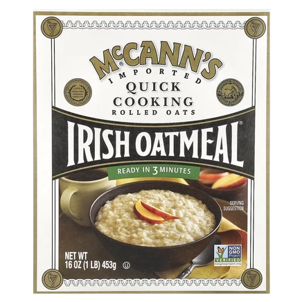 McCann's Irish Oatmeal, Овсяные хлопья быстрого приготовления, 453 г (16 унций)