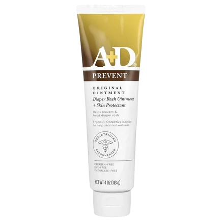 A+D, Original Ointment, мазь от опрелостей и средство для защиты кожи, 113 г (4 унции)