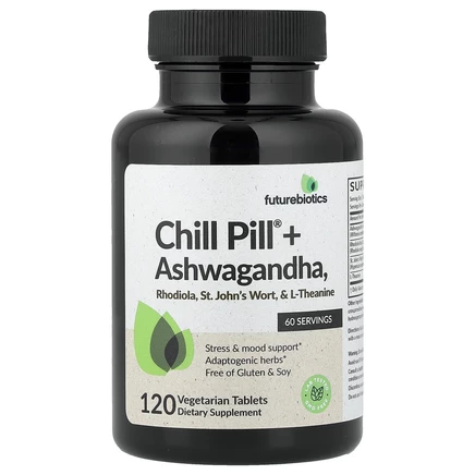 Futurebiotics, Chill Pill® с ашвагандой, 120 вегетарианских таблеток