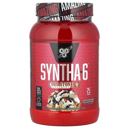 BSN, Syntha-6, Cold Stone Creamery, со вкусом печенья Cookie Doughn't You Want Some, 1,17 кг