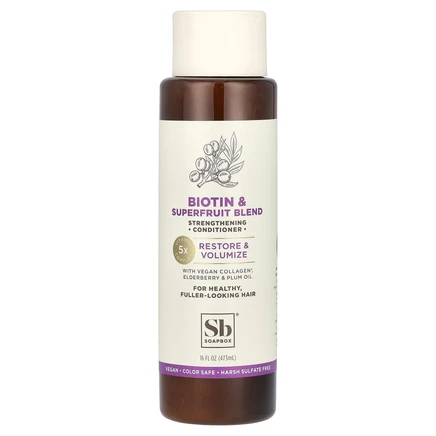 Soapbox, Strengthening Conditioner, Biotin & Superfruit Blend, 16 fl oz (473 ml)