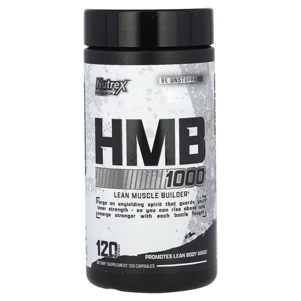 Добавка HMB Nutrex Research 1000, 120 черных капсул