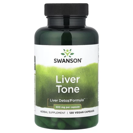 Swanson, Liver Tone, 300 мг, 120 растительных капсул