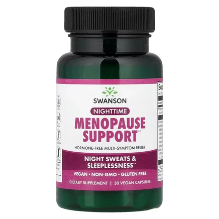 Ночной комплекс для поддержки в период менопаузы Swanson Vitamins, 30 капсул