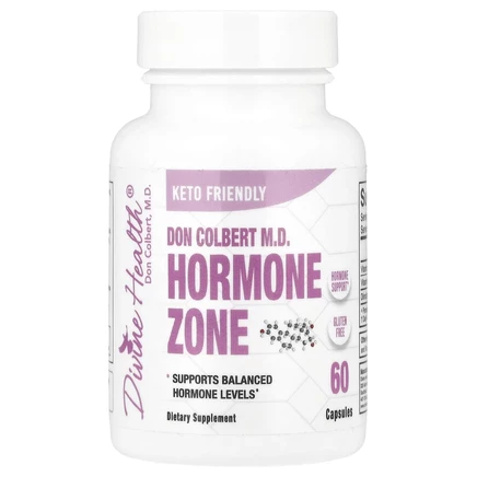 Divine Health, доктора медицины Кольбера Hormone Zone, гормональная зона, 60 растительных капсул