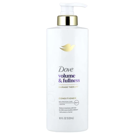 Dove, объем и густота, кондиционер, 532 мл (18 жидк. унций)