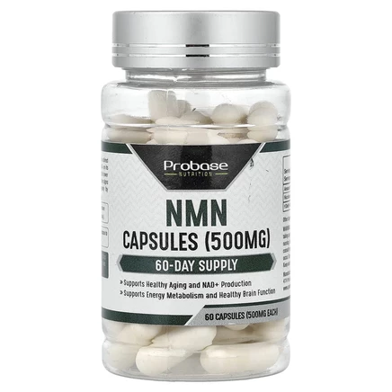 Probase Nutrition, NMN, 500 мг, 60 капсул