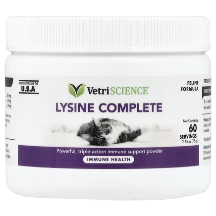 Vetriscience, Lysine Complete, формула для кошек, 78 г (2,75 унции)