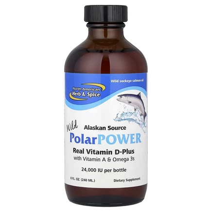 North American Herb & Spice, PolarPower, жир дикой аляскинской нерки, 240 мл (8 жидк. унций)