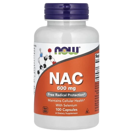 NOW Foods, NAC с селеном, 100 капсул