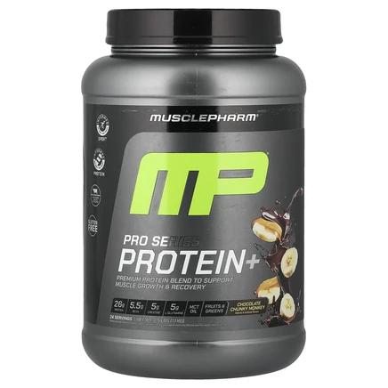 MusclePharm, Pro Series Protein+, протеин с кусочками шоколада, 1,1 кг (2,5 фунта)