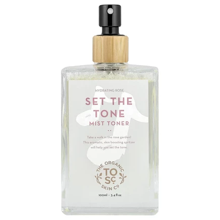 The Organic Skin Co., Set The Tone, тоник-спрей, увлажняющая роза, 100 мл (3,4 жидк. Унции)