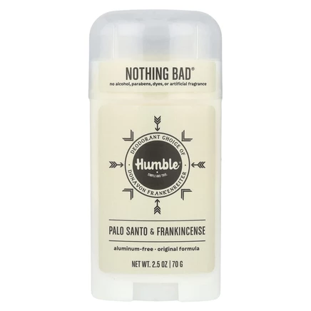 Humble Brands, Дезодорант без алюминия, пало санто и ладан, 70 г (2,5 унции)