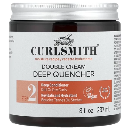 Curlsmith, Двойной крем для глубокого утоления, для сухих, тусклых волос, 237 мл (8 жидк. Унций)