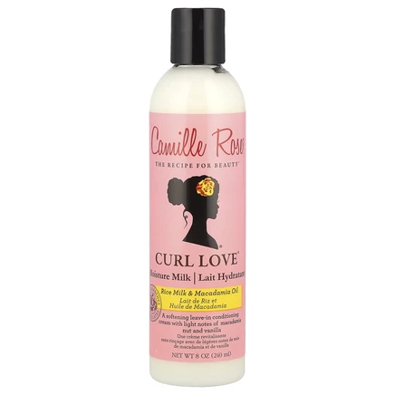 Camille Rose, Curl Love Moisture Milk, несмываемый кондиционер, рисовое молоко и масло макадамии, 240 мл (8 унций)