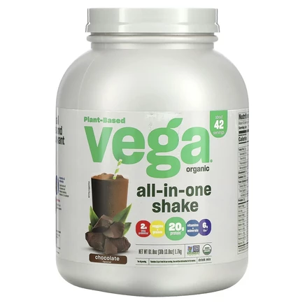 Веганский коктейл Vega One, шоколадный, 3 фунта (1,7 кг)