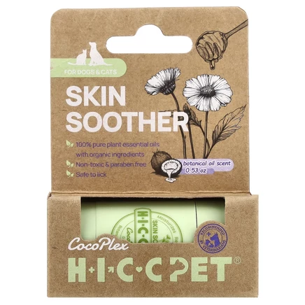 HICC Pet, Skin Soother, для собак и кошек, растительное масло, 0,53 унции