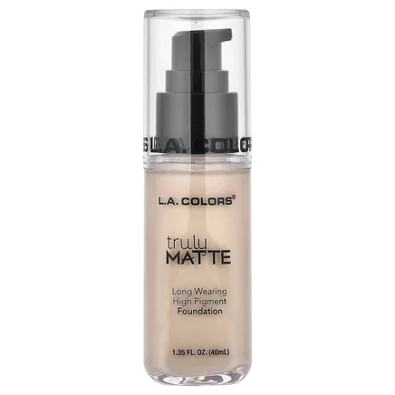 L.A. Colors, по-настоящему матовая тональная основа, CLM351 фарфоровый, 40 мл (1,35 жидк. унции)