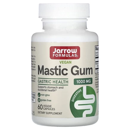 Jarrow Formulas, мастиковая смола, 1000 мг, 60 растительных капсул (500 мг в 1 капсуле)