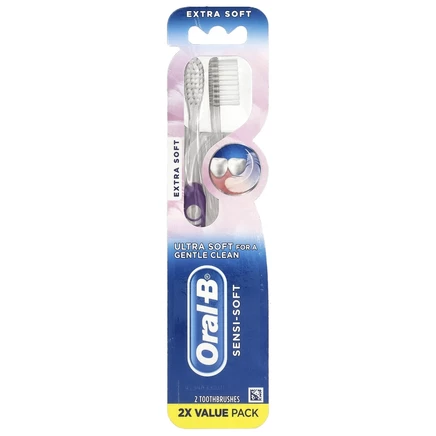 Oral-B, Sensi-Soft, Extra-Soft, 2 зубные щетки