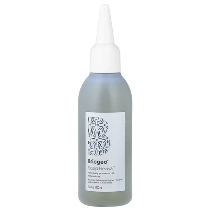 Briogeo, Scalp Revival™, масло для предварительного мытья с розмарином, для волос и кожи головы, 100 мл (3,4 жидк. унции)