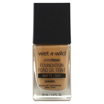 wet n wild, PhotoFocus, тональная основа, матовая, 374C, карамель, 30 мл (1 жидк. Унция)