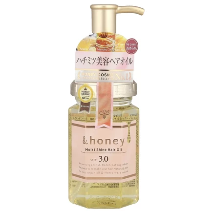 &honey, Масло для волос с увлажняющим блеском, мед из болгарской волшебной розы, 100 мл (3,4 унции)