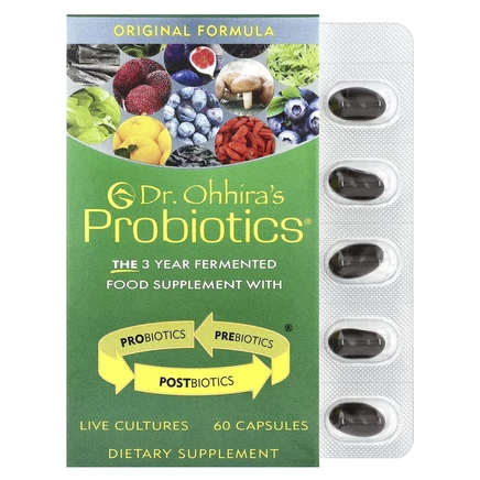 Dr. Ohhira's, Probiotics, добавка с пробиотиками, оригинальная рецептура, 60 капсул