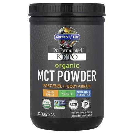 Garden of Life, Dr. Formulated Keto, органический порошок MCT, 300 г (10,58 унции)