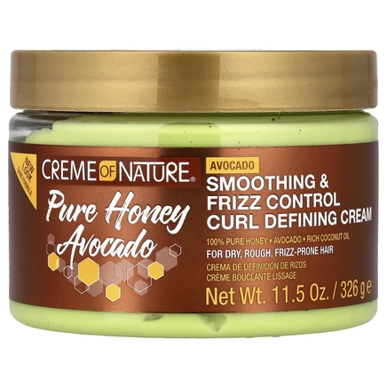 Creme Of Nature, Pure Honey, питание для волос, крем для разглаживания и контроля локонов, 326 г (11,5 унции)