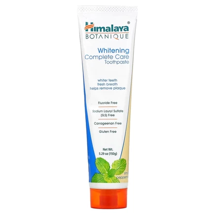 Himalaya, Botanique, отбеливающая универсальная зубная паста, перечная мята, 150 г (5,29 унции)