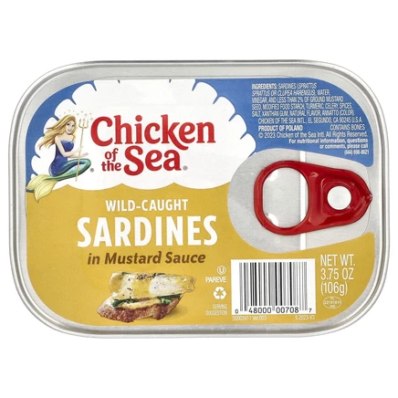 Chicken of the Sea, Сардины в горчичном соусе, 106 г (3,75 унции)