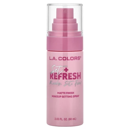 L.A. Colors, Set + Refresh, спрей для фиксации макияжа, css338, матовый, 60 мл (2,03 жидк. унции)