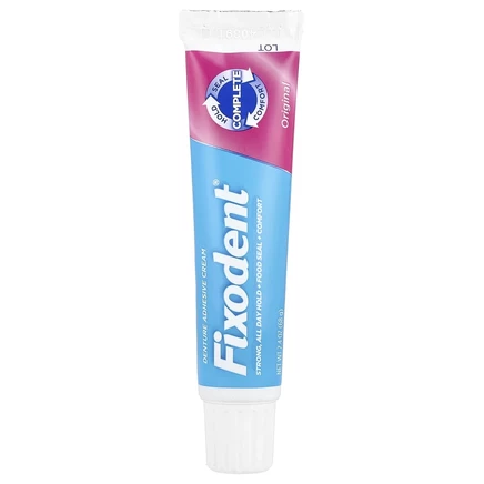 Fixodent, Адгезивный крем для протезов, оригинальный, 68 г (2,4 унции)
