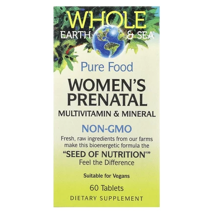 Natural Factors, Whole Earth & Sea®, мультивитамины и минералы для женщин, 60 таблеток