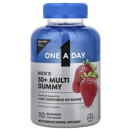 One-A-Day, Для мужчин, от 50 лет, мультивитамины для взрослых, 110 жевательных таблеток