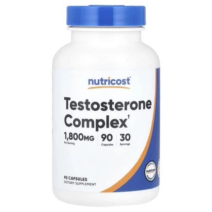 Nutricost, тестостероновый комплекс, 1800 мг, 90 капсул (600 мг в 1 капсуле)