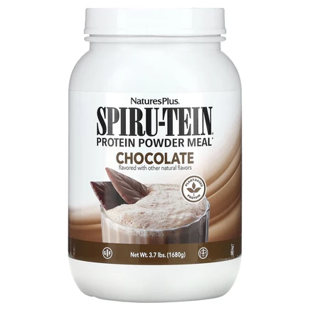 NaturesPlus, Spiru-Tein, протеиновый порошок, со вкусом шоколада, 1680 г (3,7 фунта)