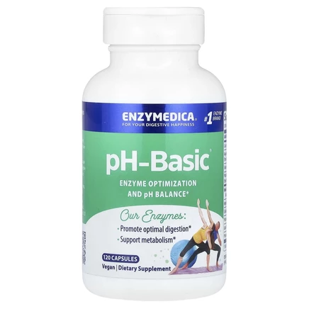 Enzymedica, pH-Basic, баланс, 120 капсул