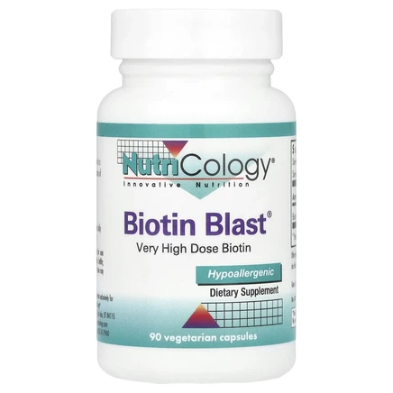Nutricology, Biotin Blast, 90 вегетарианских капсул